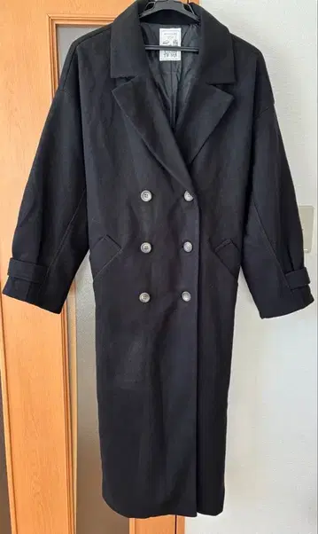 AS KNOW AS plus 트렌치코트 블랙