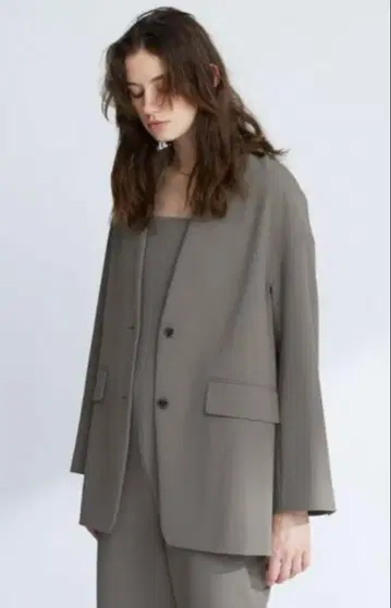 BEAUTY&YOUTH TR 와이드 노카라 자켓