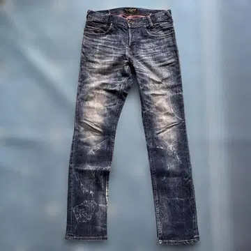 백넘버 청바지 데님 팬츠 데미지 가공 새상품급