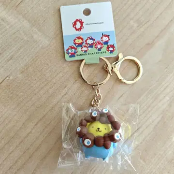 먀쿠먀쿠 산리오 입체 마스코트 컬러 키링 폼폼푸딩 박람회