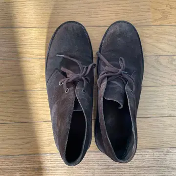 브라운 스웨이드 하이컷 신발