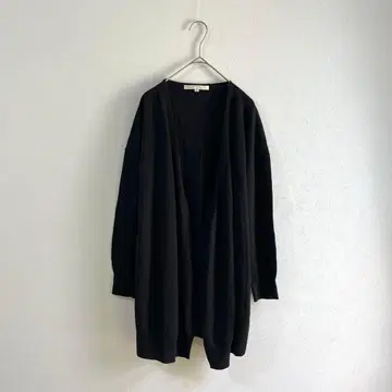 3280 [내추럴 뷰티] 가디건 긴팔 린넨 블랙 M 겉옷