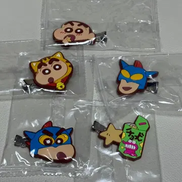 짱구는 못말려(크레용 신짱) 가챠가챠 헤어 클립 세트