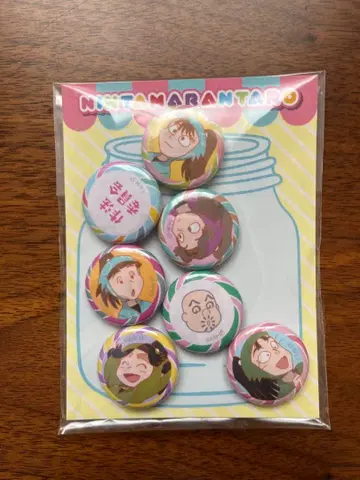 닌타마 란타로 작법위원회 캔뱃지 7개 세트