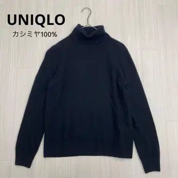유니클로 캐시미어 터틀넥 스웨터 블랙 XL