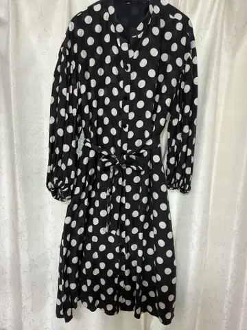 토모롤랜드 도트 무늬 도트 리본 원피스