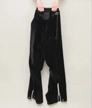 barbell object velveteen sack trouser