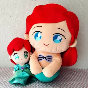 인어공주 아리엘 봉제 인형 2개 세트
