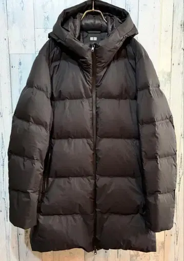 UNIQLO 유니클로 심리스 다운 코트 블랙 XL 새상품급