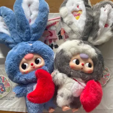 베이비 쓰리 릴리 래빗 타운 V3 토끼 2마리