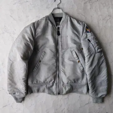 90s USA 스피왁 MA-1 플라이트 자켓 M 실버