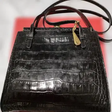 Lancel 파티용/크로커다일풍 블랙 백