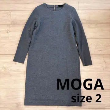 [컨디션 최상] MOGA 그레이 긴팔 원피스 사이즈 2 울 100%