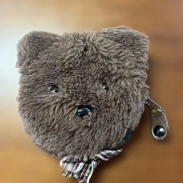 파우더 곰 얼굴형 소품함 브라운 티디베어