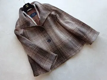 닥스 DAKS 하우스 체크 울 코트 38