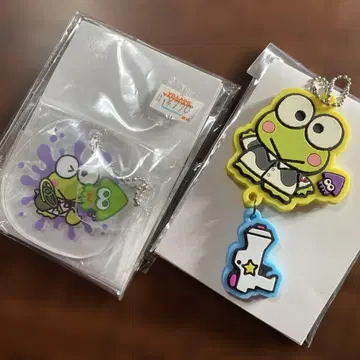 스플래툰 산리오 케로케로케로피 러버 마스코트 아크릴 키링