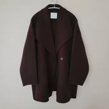 GALLARDAGALANTE 더블 페이스 숏코트 브라운