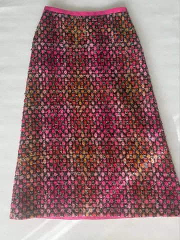 Drawer 트위드 스커트 핑크 36