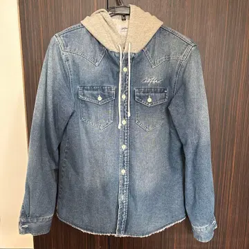 WTW 데님 보아 후드티 자켓 M 사이즈