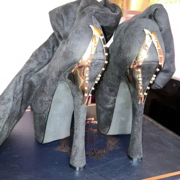 미사용 새상품 니하이 부츠