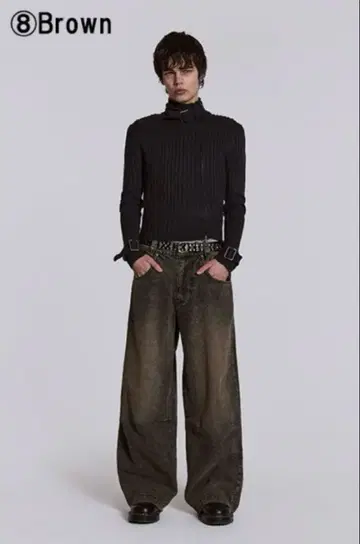 jaded london denim brown