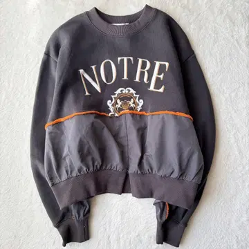 Eimee Law 리메이크 로고 지퍼 슬릿 상의 브라운