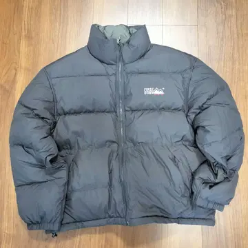 FIRST DOWN 리버서블 다운 자켓 블랙 그레이