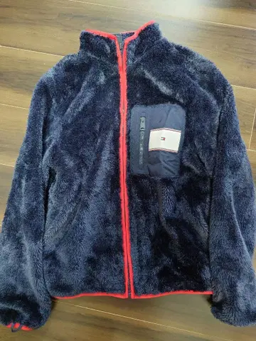 타미힐피거 플리스 자켓 네이비