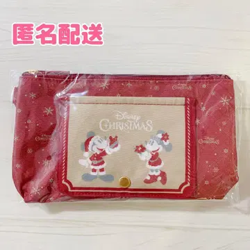 TDR 디즈니 크리스마스 수베니어 손수건 캐리 파우치 익명 배송