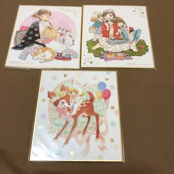 우미노 치카 3월의 라이온 색지 ART 3점