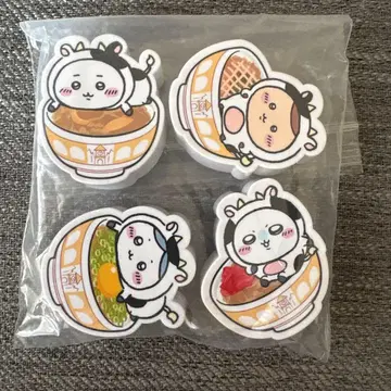 구하기 어려움! 치이카와 스키야 콜라보 마그넷 4개 세트