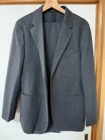 유니클로 브러쉬드 저지 자켓 다크 그레이 셋업 상하의 세트