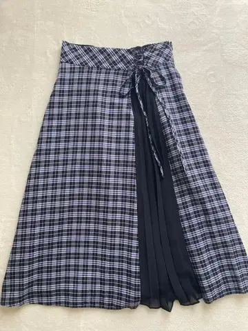 BLUE LABEL 블루 레이블 스커트 블루 계열 파랑 체크