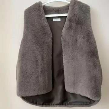 그레이 퍼 베스트 사이즈 38