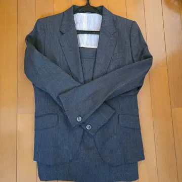 새상품급 LES MUES 스트라이프 수트 그레이 9호