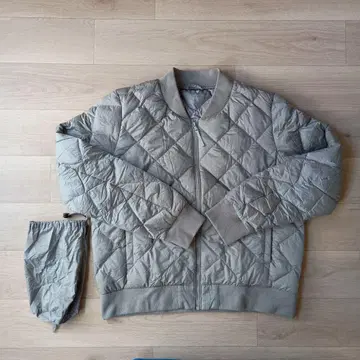 유니클로 여성용 울트라 라이트 다운 퀼팅 자켓 그레이 L