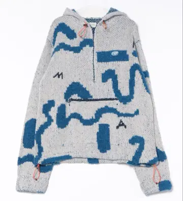 PAMM thanks sea 니트 아노락 파카