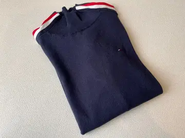 TOMMY HILFIGER 네이비 하이넥 스웨터 XS