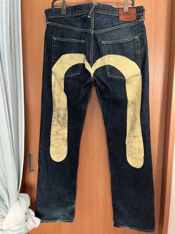 EVISU 에비수 청바지 대흑 34 x 35