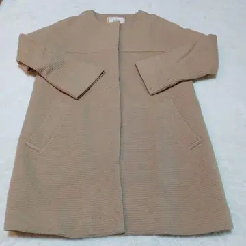 S.L.S. 베이지 롱 코트