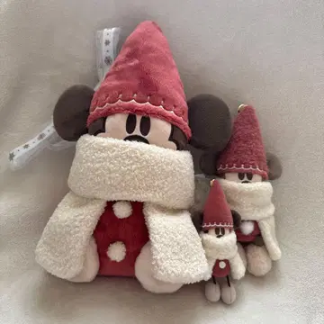 릴린린 빨간색 숄더백 봉제 인형 참 바