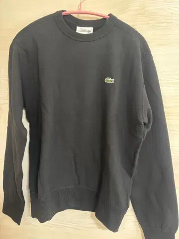 Lacoste 블랙 크루넥 트레이닝복