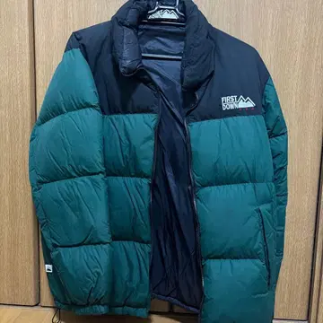 FIRST DOWN 다운 자켓 그린/블랙