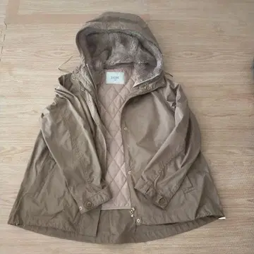 SLOBE IENA 후드 부착 베이지 자켓