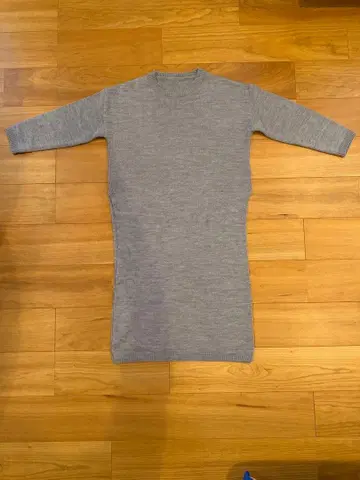 [STORYNINE] 그레이 긴팔 롱 니트