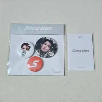 Snow Man 1st Pop Up 포토 카드 캔뱃지 세트 무카이 코지