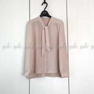 ANAYI 조젯 보타이 블라우스