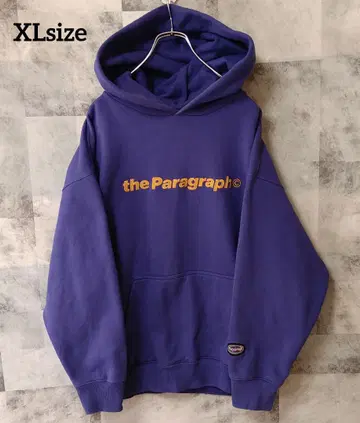 Paragraph 패러그래프 XLsize 풀오버 후드티 퍼플