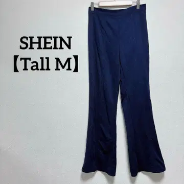 SHEIN [ Tall M ] 플레어 팬츠 캐주얼 네이비 스타일업