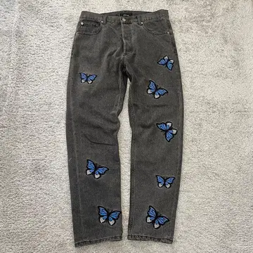 STUGAZI Butterflydenim 버터플라이 데님 팬츠 32 블랙